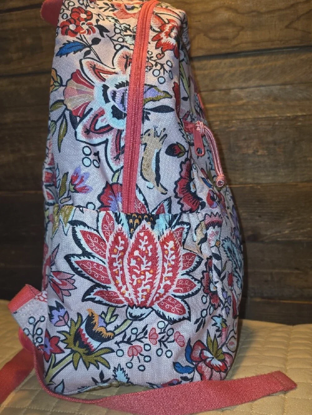 Vera Bradley Floral Print Backpack - Pink, Purple, Yellow
